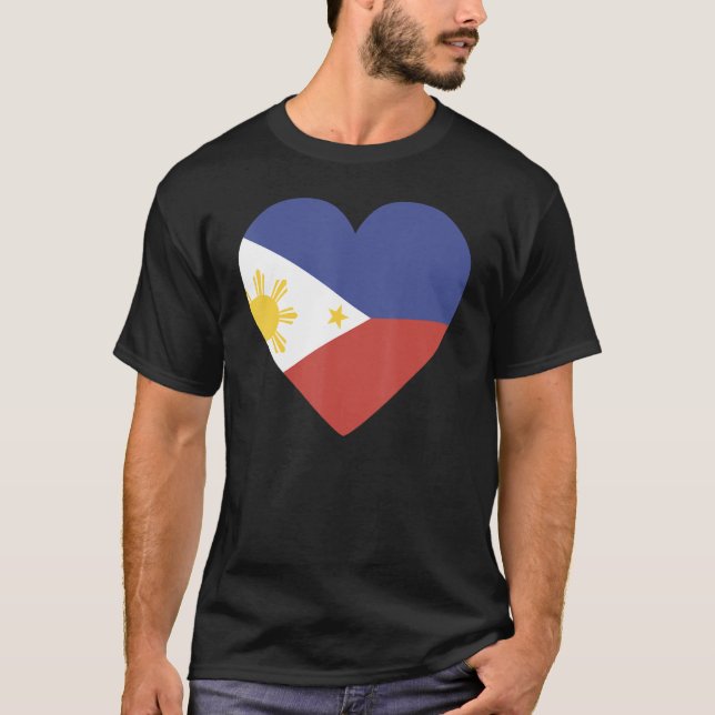 Camiseta Bandeira Nacional do Souvenir das Filipinas para h (Frente)