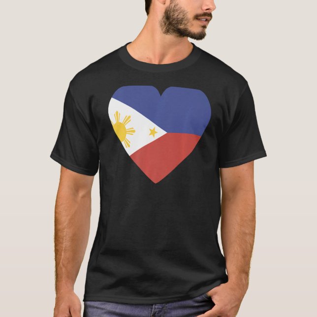 Camiseta Bandeira Nacional do Souvenir das Filipinas para h (Frente)