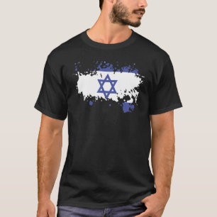 Camiseta Bandeira Nacional do souvenir de Israel para homen