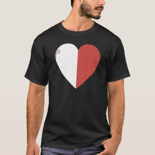 Camiseta Bandeira Nacional do Souvenir de Malta para homens