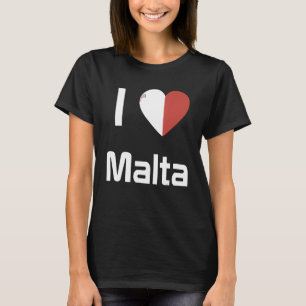 Camiseta Bandeira nacional do souvenir de Malta para homens