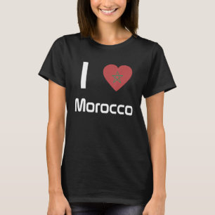 Camiseta Bandeira Nacional do Souvenir de Marrocos para hom