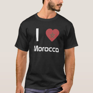 Camiseta Bandeira Nacional do Souvenir de Marrocos para hom