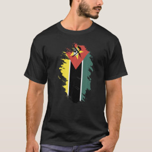Camiseta Bandeira Nacional do Souvenir de Moçambique para m