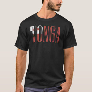 Camiseta Bandeira Nacional do souvenir de Tonga para homens