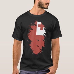 Camiseta Bandeira Nacional do souvenir de Tonga para homens
