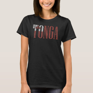 Camiseta Bandeira Nacional do souvenir de Tonga para homens