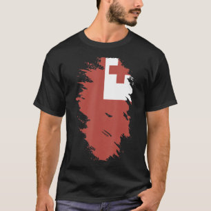 Camiseta Bandeira Nacional do souvenir de Tonga para homens