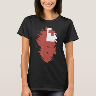 Camiseta Bandeira Nacional do souvenir de Tonga para homens