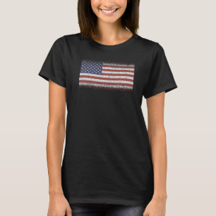 Camiseta Bandeira Nacional do souvenir dos EUA para homens