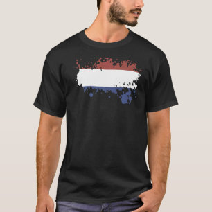 Camiseta Bandeira Nacional do Souvenir dos Países Baixos pa