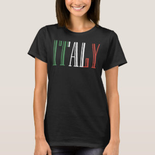 Camiseta Bandeira Nacional do Souvenir italiano para homens