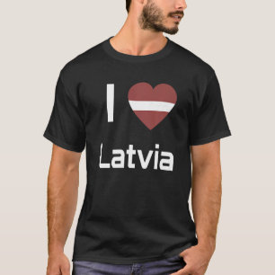 Camiseta Bandeira nacional do souvenir letão para homens 4