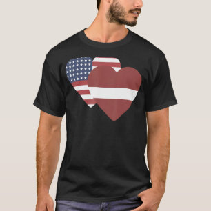 Camiseta Bandeira nacional do souvenir letão para homens 4