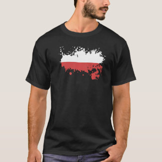 Camiseta Bandeira nacional do souvenir Polônia para homens