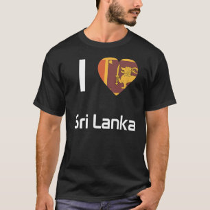 Camiseta Bandeira Nacional do Sri Lanka para homens