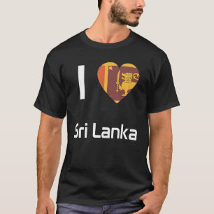 Camiseta Bandeira Nacional do Sri Lanka para homens