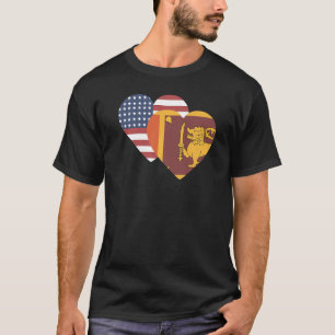 Camiseta Bandeira Nacional do Sri Lanka para homens
