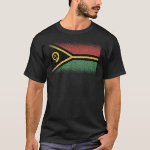 Camiseta Bandeira Nacional do Sumário Vanuatu para homens