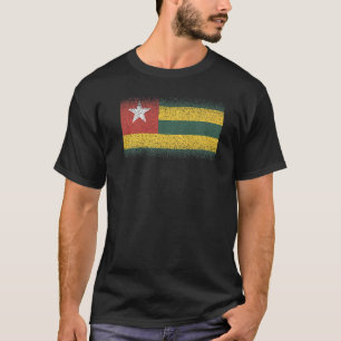 Camiseta Bandeira Nacional do Togo souvenir para homens mul