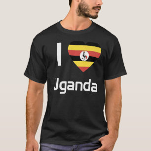 Camiseta Bandeira Nacional do Uganda: souvenir para homens