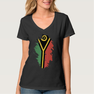 Camiseta Bandeira nacional do Vanuatu souvenir para homens