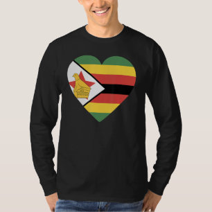 Camiseta Bandeira Nacional do Zimbabué, souvenir para homen
