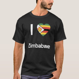 Camiseta Bandeira Nacional do Zimbabué, souvenir para homen