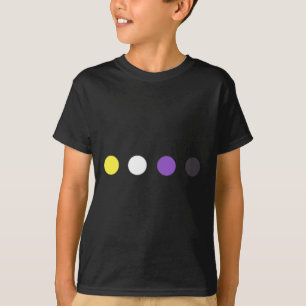 Camiseta Bandeira Não Binária Sutil Pontos Orgulho Enby Tra