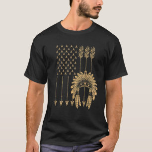 Camiseta Bandeira Nativa Americana Legal Tribo 1 dos Estado