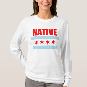 Camiseta Bandeira nativa de Chicago