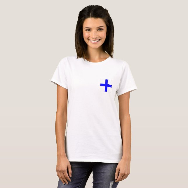 Camiseta Bandeira Náutica X (Frente Completa)