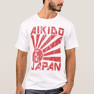 Camiseta Bandeira Naval de Aikido Japão - Tramita-T