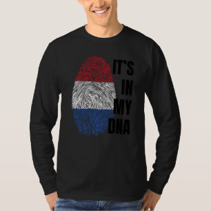 Camiseta Bandeira Neerlandesa Dna Fingerprint Holland Oranj