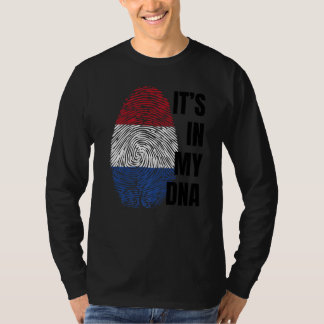 Camiseta Bandeira Neerlandesa Dna Fingerprint Holland Oranj