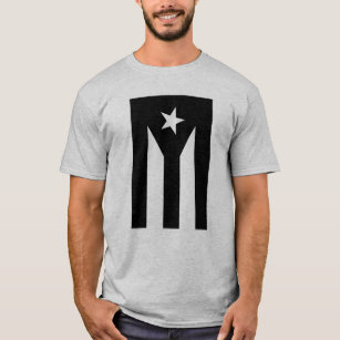 Camiseta Bandeira negra de Porto Rico