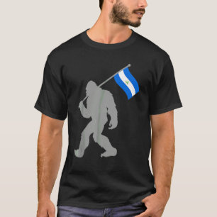 Camiseta Bandeira Nicaraguense na Bandeira da Nicarágua