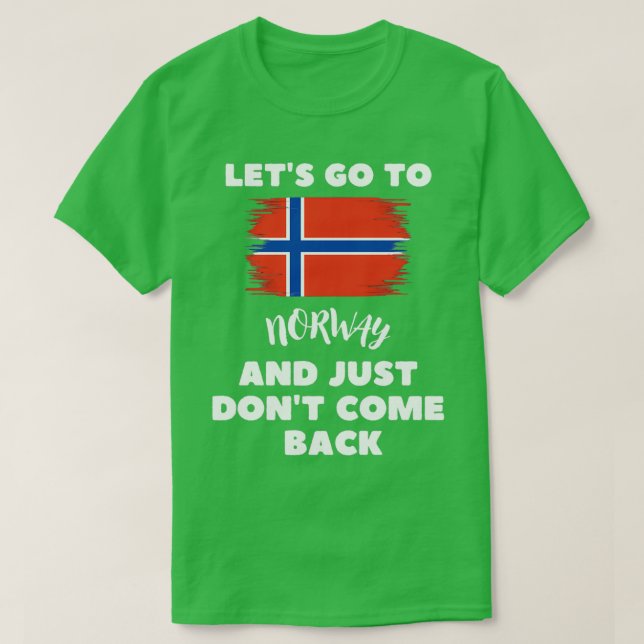 Camiseta Bandeira Noruega Funny Noruega (Frente do Design)