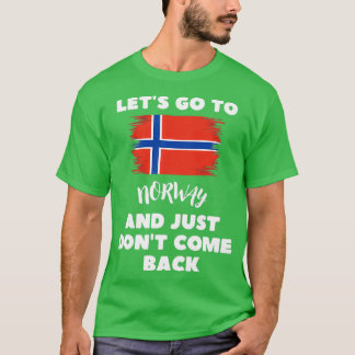 Camiseta Bandeira Noruega Funny Noruega