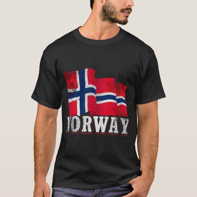Camiseta Bandeira norueguesa (Frente)