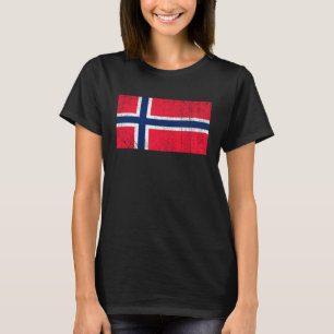 Camiseta Bandeira Norueguesa - Bandeira Da Noruega - Vinta