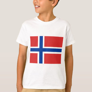 Camiseta Bandeira norueguesa feita sob encomenda (Norske