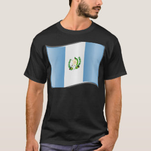 Camiseta Bandeira ondulada da Guatemala