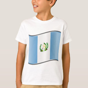 Camiseta Bandeira ondulada da Guatemala