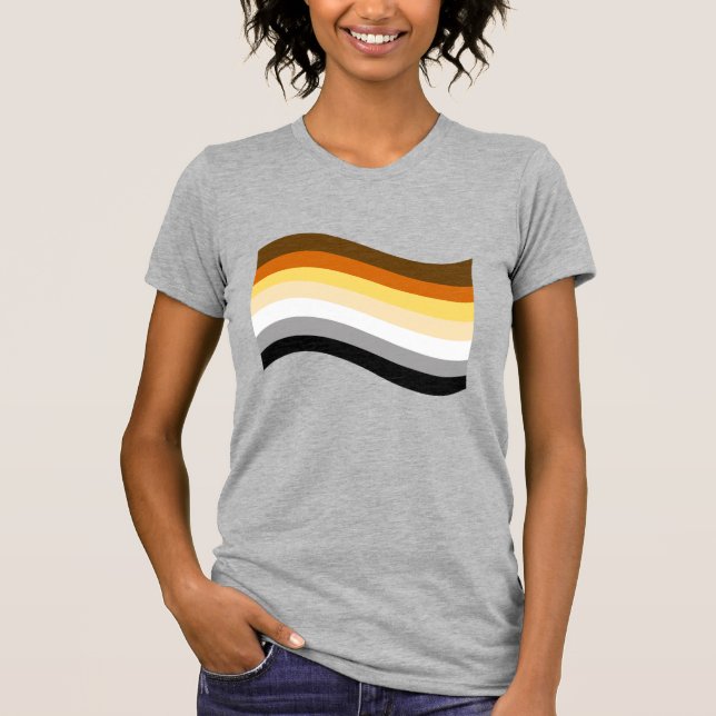 Camiseta Bandeira Ondulada Orgulho do Urso (Frente)