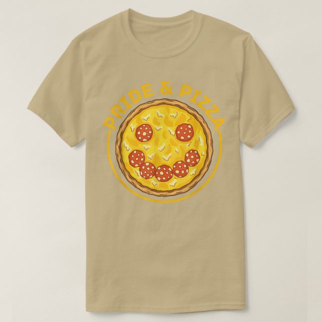 Camiseta Bandeira Orgulho gay do Orgulho e Pizza Lgbt Arco- (Frente do Design)