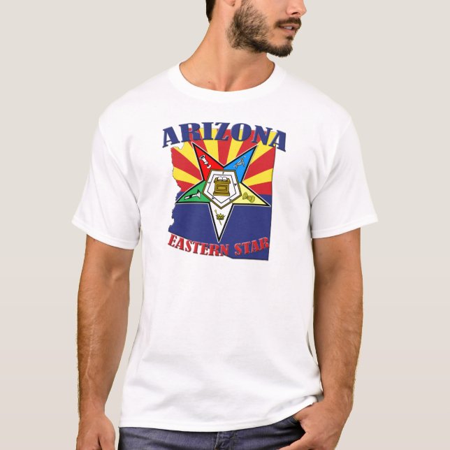 Camiseta Bandeira oriental do estado da estrela da arizona (Frente)
