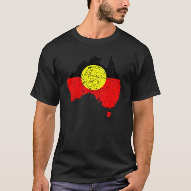 Camiseta Bandeira Original Austrália Land Grunge Always Foi (Frente)