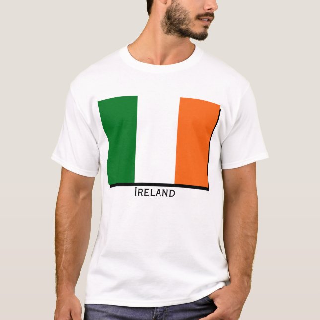 Camiseta Bandeira ou t-shirt de Ireland (Frente)