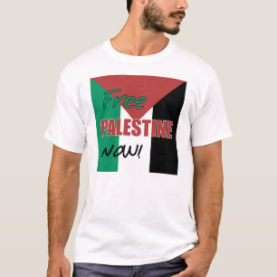 Camiseta Bandeira palestina livre de Palestina agora